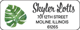Skyler Lotts Tropical - Return Address Label