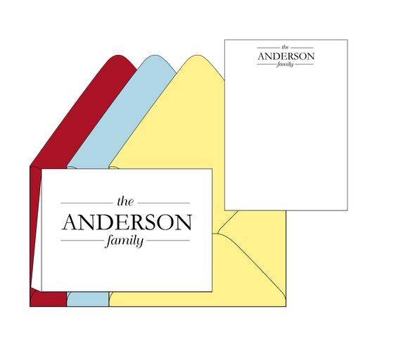 The Anderson Family - Personalized Stationery