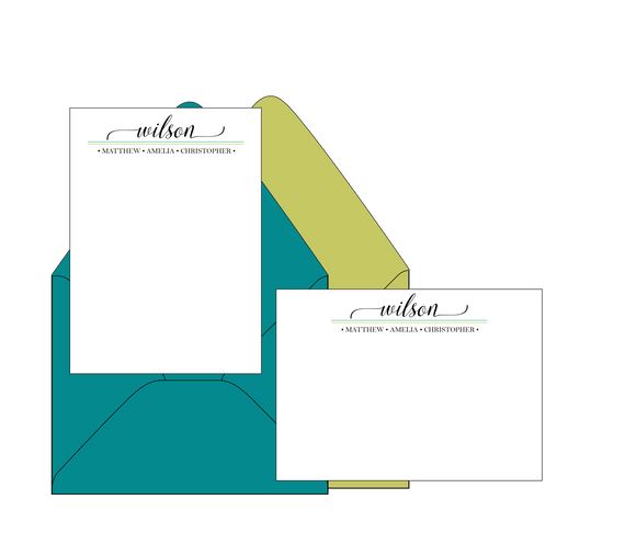 Wilson Family  - Personalized Stationery