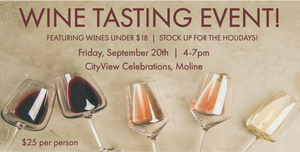 Exclusive Wine Tasting Event Featuring Wines Under $18!