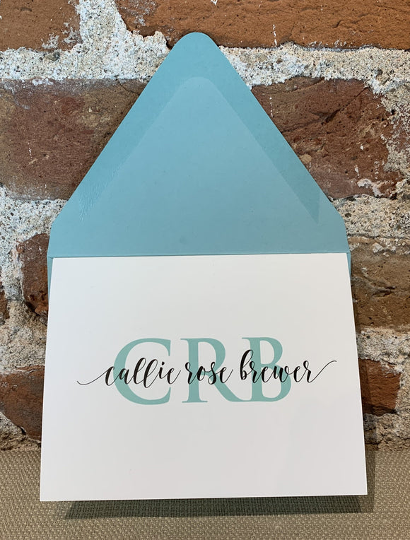 Personalized Notecards - Callie Rose Brewer