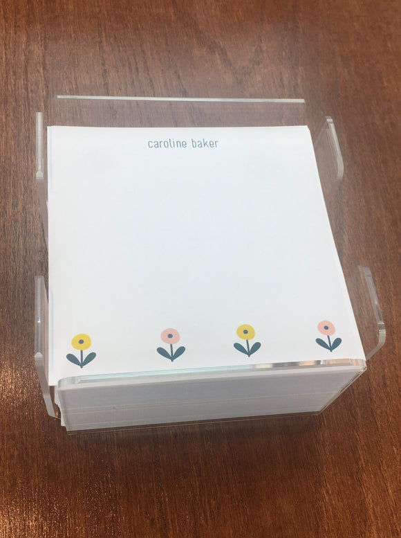 Personalized Memo Cubes - Caroline Baker Flowers