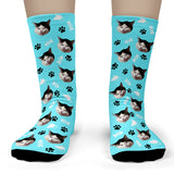 Cat Socks personalized with your cat's face - Toddler Ankle Socks