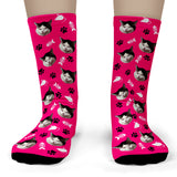 Cat Socks personalized with your cat's face - Child Crew Socks