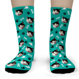 Cat Socks personalized with your cat's face - Toddler Ankle Socks