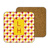 Custom Houndstooth Pattern Hardboard Coasters ~ a WaterMark Exclusive!