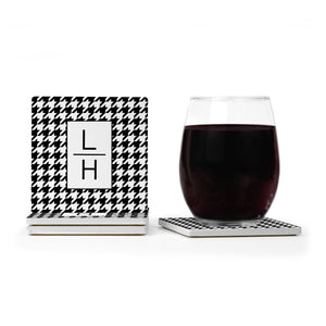Custom Houndstooth Pattern Sandstone Coasters ~ a WaterMark Exclusive!