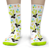 Easter Pet Socks Personalized with Your Pet's Face - Adult No-Show/Ankle