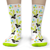 Easter Pet Socks Personalized with Your Pet's Face - Toddler Ankle