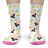 Easter Pet Socks Personalized with Your Pet's Face - Adult Crew Unisex
