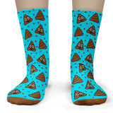 Poop Emoji Socks - Child Crew Size 11-4
