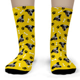 Dog Socks 2G Gold & Black