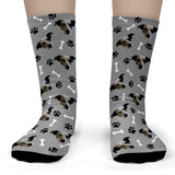 Dog Socks 2L Gray & Black