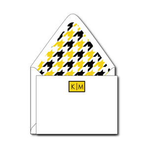 Custom Houndstooth Pattern Notecards with Lined Envelopes ~ a WaterMark Exclusive!