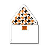 Custom Houndstooth Pattern Notecards with Lined Envelopes ~ a WaterMark Exclusive!