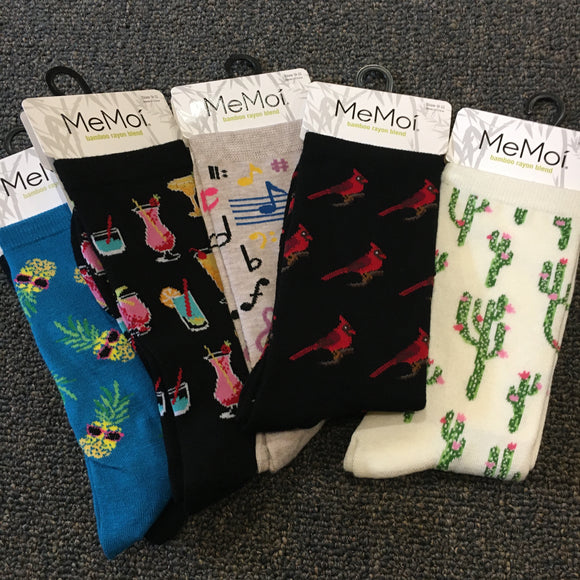 MeMoi Women's Crew Socks