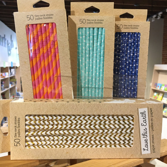 Colorful & Bendable Paper Straws