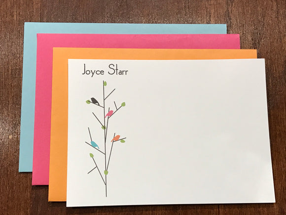 Personalized Notecards - Joyce Starr Birds