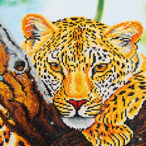 Diamond Painting Kit - 14x18 Leopard Look