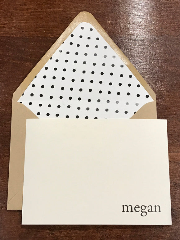 Personalized Notecards - megan