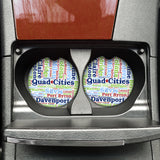 Quad Cities Sandstone Car Coasters ~ a WaterMark Exclusive!