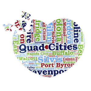 Quad Cities Heart Jigsaw Puzzle (52 Piece) ~ a WaterMark Exclusive!