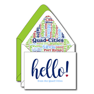 Quad Cities Notecards with Lined Envelopes ~ a WaterMark Exclusive!