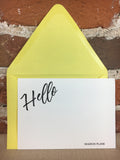 Personalized Notecards - Sharon Plane Hello
