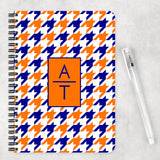 Custom Houndstooth Pattern Spiral Notebook ~ a WaterMark Exclusive!