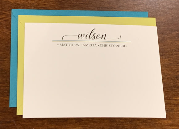 Personalized Family Notecards - Wilsons